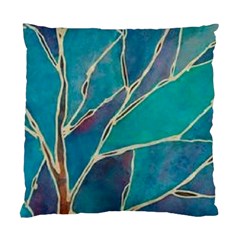 Aqua Batik, Abstract, Colorful Standard Cushion Case (two Sides) by kyorashop23