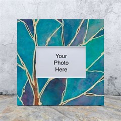 Aqua Batik, Abstract, Colorful White Box Photo Frame 4  X 6  by kyorashop23