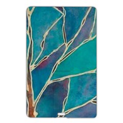 Aqua Batik, Abstract, Colorful Name Card Style Usb Flash Drive by kyorashop23