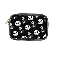 Jack Print, White, Before, Plain, Black, Simple, Christmas Coin Purse by kyorashop23