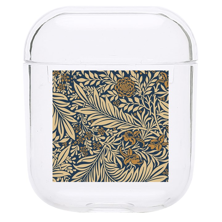 Brown Vintage Background Vintage Floral Pattern, Brown Hard PC AirPods 1/2 Case