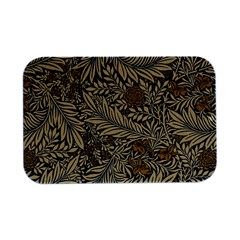 Brown Vintage Background Vintage Floral Pattern, Brown Open Lid Metal Box (silver)   by kyorashop23