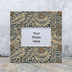 Brown Vintage Background Vintage Floral Pattern, Brown White Box Photo Frame 4  X 6  by kyorashop23