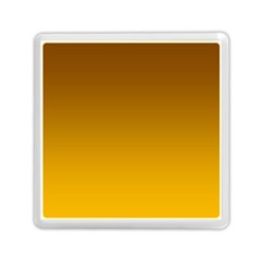 Chocolate Brown To Amber Orange Linear Gradient Memory Card Reader (square) by GradientsOmbre