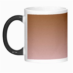 Chocolate Brown To Pink Lace Linear Gradient Morph Mug by GradientsOmbre