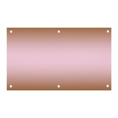 Chocolate Brown To Pink Lace Bilinear Gradient Banner And Sign 5  X 3  by GradientsOmbre