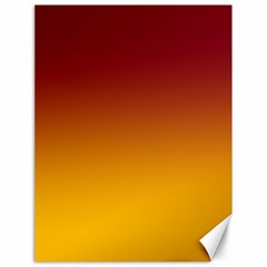 Burgundy Red To Amber Orange Linear Gradient Canvas 18  X 24  by GradientsOmbre