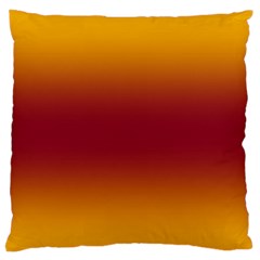 Amber Orange To Burgundy Red Bilinear Gradient Standard Premium Plush Fleece Cushion Case (one Side) by GradientsOmbre