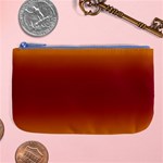 Amber Orange To Burgundy Red Bilinear Gradient Large Coin Purse Front