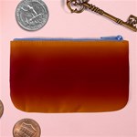 Amber Orange To Burgundy Red Bilinear Gradient Large Coin Purse Back