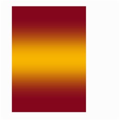 Burgundy Red To Amber Orange Bilinear Gradient Large Garden Flag (two Sides) by GradientsOmbre