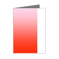 Pink Lace To Scarlet Red Linear Gradient Mini Greeting Card by GradientsOmbre