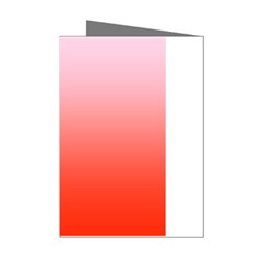 Pink Lace To Scarlet Red Linear Gradient Mini Greeting Cards (pkg Of 8) by GradientsOmbre