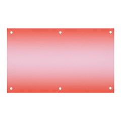 Scarlet Red To Pink Lace Bilinear Gradient Banner And Sign 5  X 3  by GradientsOmbre