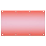 Scarlet Red To Pink Lace Bilinear Gradient Banner and Sign 7  x 4  Front