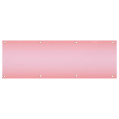 Scarlet Red To Pink Lace Bilinear Gradient Banner And Sign 9  X 3  by GradientsOmbre