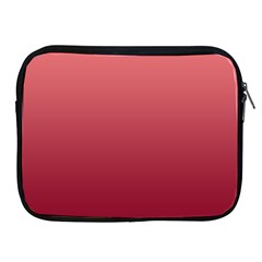 Coral Pink To Burgundy Red Linear Gradient Apple Ipad 2/3/4 Zipper Cases by GradientsOmbre