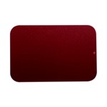 Coral Pink To Burgundy Red Linear Gradient Open Lid Metal Box (Silver)   Front