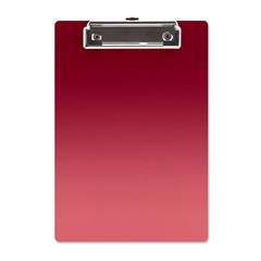 Burgundy Red To Coral Pink Linear Gradient A5 Acrylic Clipboard by GradientsOmbre