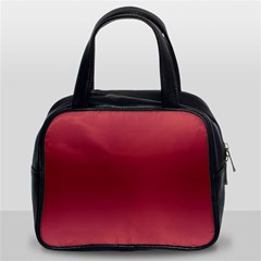 Coral Pink To Burgundy Red Bilinear Gradient Classic Handbag (two Sides) by GradientsOmbre