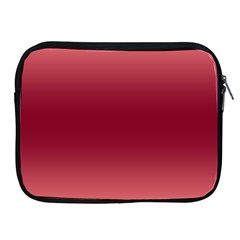 Coral Pink To Burgundy Red Bilinear Gradient Apple Ipad 2/3/4 Zipper Cases by GradientsOmbre