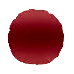 Coral Pink To Burgundy Red Bilinear Gradient Standard 15  Premium Flano Round Cushions by GradientsOmbre