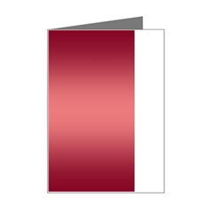 Burgundy Red To Coral Pink Bilinear Gradient Mini Greeting Card by GradientsOmbre