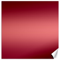 Burgundy Red To Coral Pink Bilinear Gradient Canvas 20  X 20  by GradientsOmbre