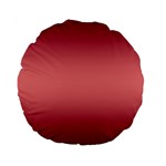 Burgundy Red To Coral Pink Bilinear Gradient Standard 15  Premium Round Cushions Front