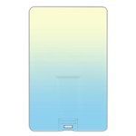 Cream Yellow To Baby Blue Linear Gradient Name Card Style USB Flash Drive Back