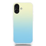 Cream Yellow To Baby Blue Linear Gradient iPhone 16 TPU UV Print Case Front