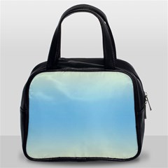 Cream Yellow To Baby Blue Bilinear Gradient Classic Handbag (two Sides) by GradientsOmbre