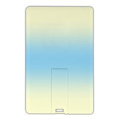 Cream Yellow To Baby Blue Bilinear Gradient Name Card Style Usb Flash Drive by GradientsOmbre