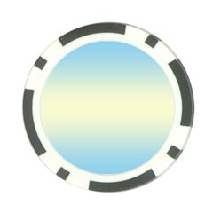 Baby Blue To Cream Yellow Bilinear Gradient Poker Chip Card Guard (10 Pack) by GradientsOmbre