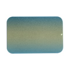 Baby Blue To Cream Yellow Bilinear Gradient Open Lid Metal Box (silver)   by GradientsOmbre