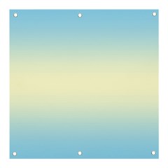 Baby Blue To Cream Yellow Bilinear Gradient Banner And Sign 3  X 3  by GradientsOmbre