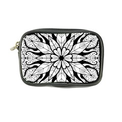 Seamless Tiling Pattern Hand Drawn Black White Coin Purse by Grandong