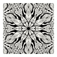 Seamless Tiling Pattern Hand Drawn Black White Banner And Sign 3  X 3  by Grandong