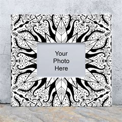 Seamless Tiling Pattern Hand Drawn Black White White Wall Photo Frame 5  X 7  by Grandong