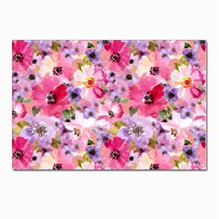 Pattern Seamless Texture Daisies Postcard 4 x 6  (pkg Of 10) by Grandong