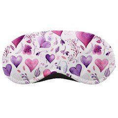 Hearts Love Purple Sleep Mask by Grandong