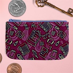 Abstract Art Pattern Design Background Large Coin Purse by Grandong