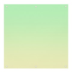 Mint Green To Cream Yellow Linear Gradient Banner And Sign 4  X 4  by GradientsOmbre