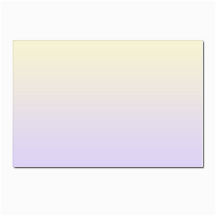 Cream Yellow To Pale Violet Linear Gradient Postcard 4 x 6  (Pkg of 10)