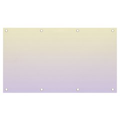 Cream Yellow To Pale Violet Linear Gradient Banner And Sign 7  X 4  by GradientsOmbre