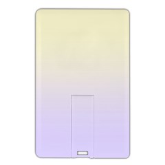 Cream Yellow To Pale Violet Linear Gradient Name Card Style Usb Flash Drive by GradientsOmbre