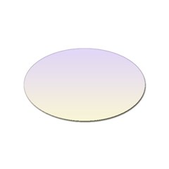 Pale Violet To Cream Yellow Linear Gradient Sticker Oval (100 Pack) by GradientsOmbre