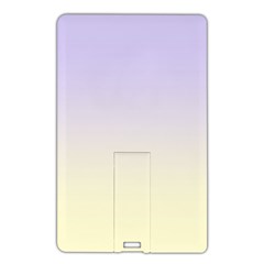 Pale Violet To Cream Yellow Linear Gradient Name Card Style Usb Flash Drive by GradientsOmbre