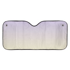 Pale Violet To Cream Yellow Linear Gradient Car Windshield Sunshade by GradientsOmbre