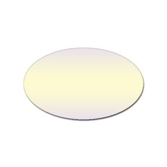 Pale Violet To Cream Yellow Bilinear Gradient Sticker Oval (100 Pack) by GradientsOmbre